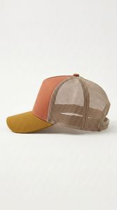 Casquette de baseball bicolore en coton avec visière incurvée et dos en maille, réglable, pour l'extérieur, personnalisable avec broderie de logo - Product Image 3