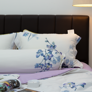 Para el juego de cama Tencel, Material que absorbe la humedad con relleno de seda, funda nórdica estampada y sábana tejida, Technics - Product Image 6