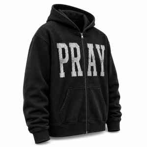 Customized French Terry <b>Fleece</b> Sun Fade Fashion Pullover Zipper Style Hoodie Acid Vintage Washed <b>Thick</b> Drop Shoulder Zip Hoody - Product Image 4