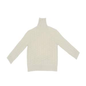 ODM OEM Jersey de moda para mujer hecho a medida con cuello alto Mangas largas holgadas Espesor fino Colocación del logotipo frontal - Product Image 2