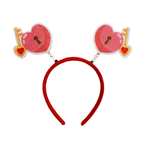 Diademas con Temática de Amor para el Día de San Valentín con Decoración de Corazón y Aro para el Cabello - Product Image 1