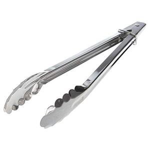 Customized Logo Prints Stainless Steel Heavy Duty Utility Tong Metal Handle Grilling BBQ Serving Dishwasher <b>Safe</b> Professional - Product Image 1