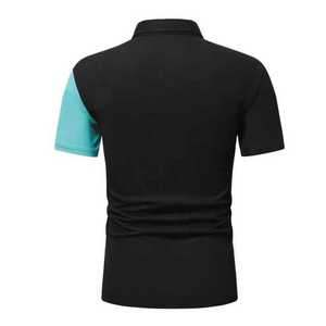 Chemise personnalisée pour homme en coton tricoté et fibre de bambou, haute qualité, manches courtes, coupe ajustée, décontractée, respirante, vente en gros OEM - Product Image 3