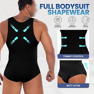 Compression <b>Jumpsuit</b> Unisex High Elastic Antibacterial Breathable Quick Dry Seamless Spandex/Nylon Full Body Sports Romper - Product Image 4