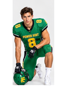 Tenue de football américain personnalisée avec nom et numéro d'équipe, en polyester, imprimée par transfert thermique - Product Image 5