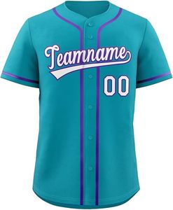 2026 Digital Print Customized Breathable <b>Mesh</b> High Quality 100% Polyester Baseball Jersey Unisex Strips Pinstripe <b>Purple</b> Front - Product Image 1