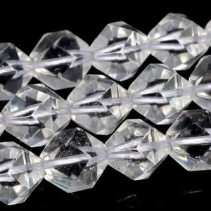 ลูกปัดคริสตัลควอตซ์ทรงดาวเจียระไน ลูกปัดพลอยธรรมชาติแบบหลวม ขายส่งจำนวนมากสำหรับทำเครื่องประดับ - Product Image 1