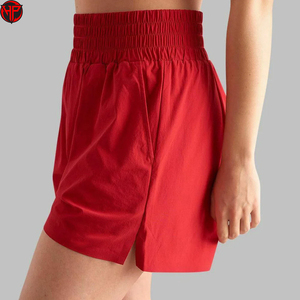 Red Women Windbreaker Shorts Set <b>Cropped</b> <b>Zip</b> <b>Up</b> Jacket and Athletic Shorts 2 Piece Sportswear Lounge Outfit - Product Image 5