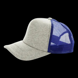 Gorra Trucker Unisex de 6 Paneles, Malla Gris y Naranja en Contraste, Cierre Trasero Ajustable, Estilo Casual para Adultos - Product Image 5