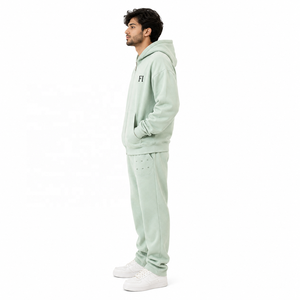Proveedor Mayorista de Conjuntos Deportivos Personalizados ODM OEM, Sudaderas con Capucha Estilo Urbano, Pantalones Deportivos Holgados, Transpirables, 100% Algodón - Product Image 4