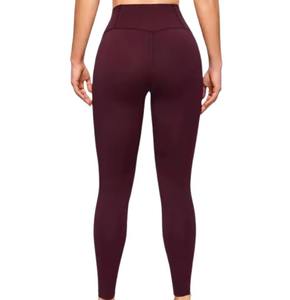 Taille haute femmes doux léger respirant écologique Gym Yoga pantalon personnalisé élastique mi-taille Fitness Leggings séchage rapide - Product Image 4