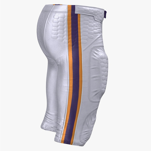 Mens Black Purple Green Gradient Geometric Padded American Football Pants Sublimated <b>Athletic</b> Practice Game Wear sportswear mens - Product Image 2