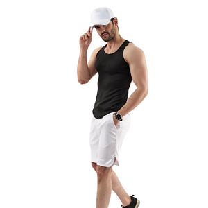 Débardeur de sport pour homme de qualité supérieure, coupe ajustée, avec capuche, respirant, en coton, style musculaire, impression personnalisée - Product Image 5