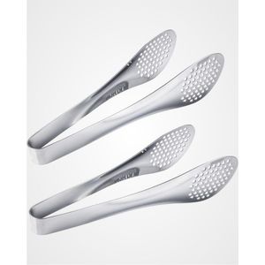 ที่คีบอาหารสแตนเลสสีทอง ทนความร้อนระดับมืออาชีพ สำหรับคีบสเต็ก ขนมปัง อาหารปิ้งย่าง ใช้ในครัวหรือร้านอาหาร - Product Image 4