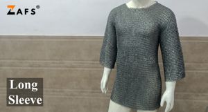 Camisa de Cota de Armadura Medieval de Acero Suave con Anillos Planos Remachados, Hecha a Mano, Armadura Vikinga para Reenactment, Cosplay, Disfraz de Caballero - Product Image 5