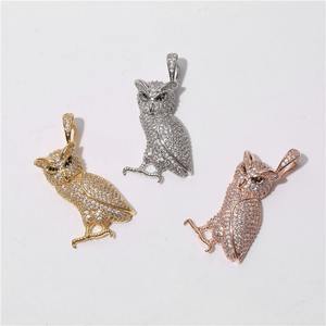 Collar con Colgante Ovalado de Lujo Estilo Hip Hop para Hombre, Chapado en Oro con Diamantes, Joyería Estilo Rapper - Product Image 1