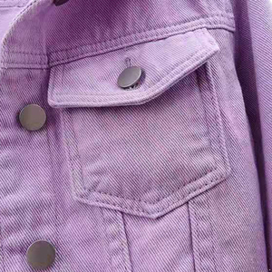 Chaqueta Corta de Mezclilla Personalizable con Logotipo, de Alta Calidad, Estilo Blusón, Cuello Camisero, Manga Larga, Casual y Elegante para Mujer - Product Image 5