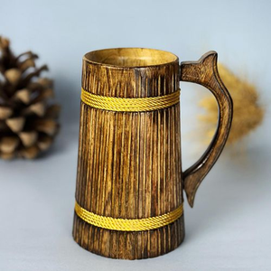 Handcrafted Natural Wooden Mug for Tea, Coffee & Beer – Eco Friendly <b>Reusable</b> Drinking <b>Cup</b> - Product Image 2