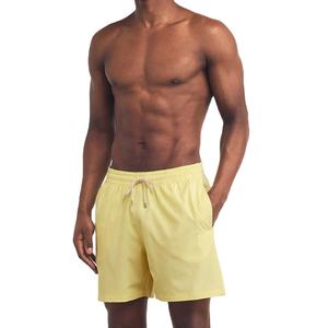 Color sólido verano venta al por mayor hombres tablero corto liso Deyd antiarrugas de secado rápido bañadores hombres natación playa pantalones cortos para piscina de agua - Product Image 5
