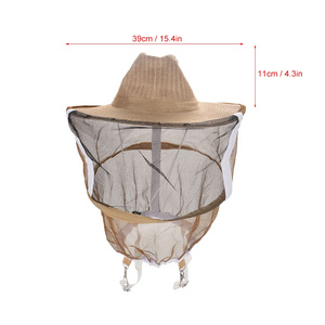 Oferta Especial: Casco Protector de Apicultura con Velo de Malla para Visitas a Apicultores, Trabajos en Granjas de Miel y Cuidado de Colmenas (Mantenimiento Estacional) - Product Image 1