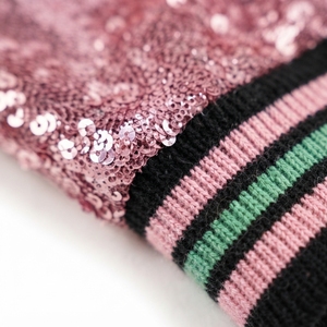 <b>Custom</b> University V Neck Cardigan Sorority Women's Sweater Pink Black Chenille Logo Wool Cashmere Knitted Breathable Striped - Product Image 6