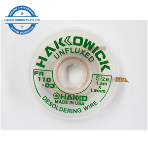 Unfluxed Mèche À Dessouder Fil FR110 HAKKO ORIGINAL Facile À Utiliser ESD Sûr Conforme RoHS FR-110 FR 110 Mèche à souder - Product Image 2