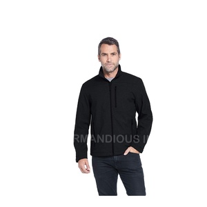 Autumn Winter New Style <b>Soft</b> <b>Shell</b> <b>Jacket</b> for Men Breathable Woolen Windbreaker <b>Hood</b> Zipper Sublimation Pattern Decoration - Product Image 1