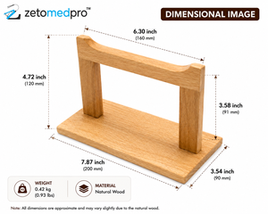 Soporte de madera para herramientas de taller de joyería, para colgar alicates y equipos de fundición de joyas, 7.87 pulgadas, marrón, Zetomed Pro - Product Image 2