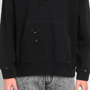 ผู้จำหน่ายเสื้อฮู้ดดี้โอเวอร์ไซส์แบบดิสเทรส ขายส่ง เสื้อฮู้ดดี้ดีไซน์ไม่ซ้ำใคร สไตล์สตรีทแวร์ - Product Image 3