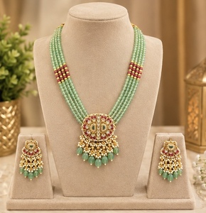 Ensemble collier et boucles d'oreilles TISHYA DIAMOND en alliage de cuivre plaqué or, diamants ronds brillants, bijoux tendance pour femmes, mariage - Product Image 1