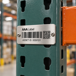 Étiquettes de code QR en acier inoxydable, plaques d'identification d'actifs avec code-barres gravé sur mesure pour les fabricants de machines - Product Image 4