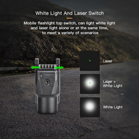 Lampe torche tactique OCSHARK GL12 haute puissance en aluminium 20 mm avec laser vert intégré pour sports de plein air, étanche, nouvelle sortie