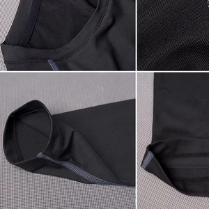 เสื้อแรชการ์ดแขนสั้นสำหรับผู้ชาย เสื้อว่ายน้ำแห้งเร็ว เสื้อกีฬาผู้ชาย เสื้อรัดกล้ามเนื้อสำหรับออกกำลังกาย ฟิตเนส เวิร์คเอาท์ - Product Image 6