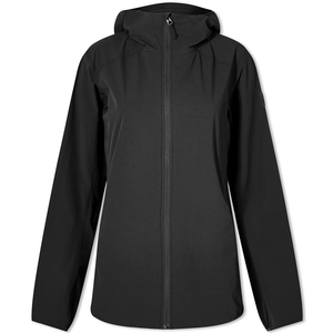 Veste de course coupe-vent noire pour homme, fermeture éclair, décontractée, pour l'extérieur, coupe régulière, légère, col montant, en polyester - Product Image 4