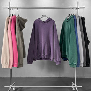 Sudadera con Capucha Extra Grande para Hombre, Color Gris Sólido, 100% Algodón, Felpa Francesa, Estilo Casual, Diseño con Bolsillos, Transpirable, Ecológica, para Invierno - Product Image 2