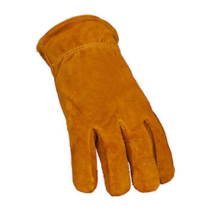 High Quality Cow Grain Leather Driver Working <b>Gloves</b> Wholesale Elastic Band Custom Logo Safety Driving Work <b>Gloves</b> - Product Image 4
