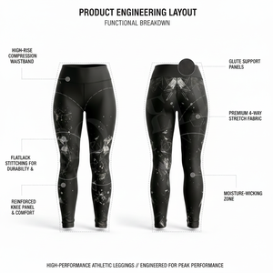 Leggings Deportivos de Cintura Alta, Negros, Estampados, Ligeros, Cómodos para Yoga, de Poliéster de Alta Calidad, Pantalones de Compresión para Gimnasio y Running - Product Image 2