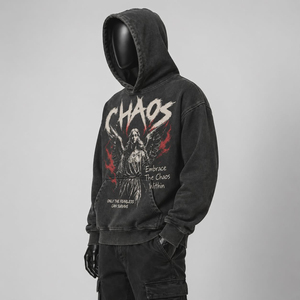 Blank Zip Streetwear Oversized Double Zipper Heavyweight Fleece Breathable Zipup Hoodies Unisex 100% Cotton Custom - Product Image 2