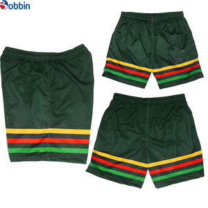 Pantalones Cortos Deportivos de Verano para Hombre, Personalizados con Estampado, de Malla de Poliéster de Color Sólido, para Gimnasio, Baloncesto, Playa, con Cintura Elástica - Product Image 4