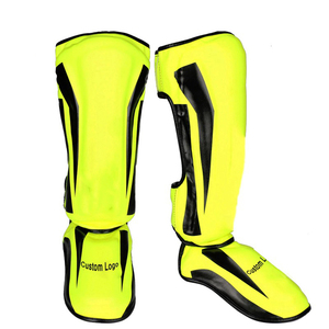Protège-tibias de boxe professionnels les plus vendus, personnalisables, respirants, protection complète pour l'entraînement MMA, vente en gros à bas prix - Product Image 1