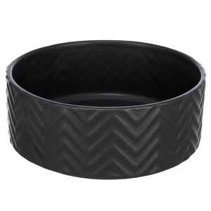 Comedero de Cerámica de 0.9 L y 16 Cm, Negro, para Perros y Gatos - Product Image 3