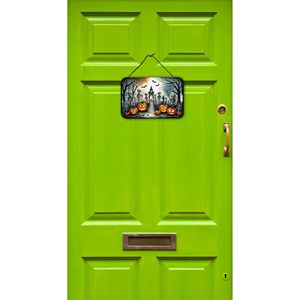 Nouveau Spooky Halloween Squelette Tenture Murale Multicolore En Aluminium En Métal Signe pour Cuisine Bar Salle De Bains Décor À La Maison 8HX12W - Product Image 2