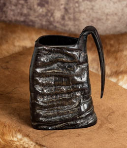 Taza de cuerno para beber vikingo nórdico de lujo más vendida de 2024, taza de vino segura para alimentos, cuerno de búfalo pulido, tamaño personalizable, regalo de boda - Product Image 2