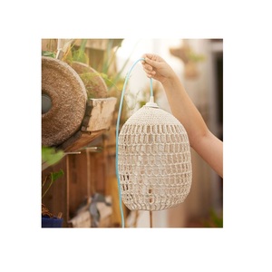Cesta de Almacenamiento Hecha a Mano para el Hogar, Cesto de Paja, Cesta de Macramé con Asa, Cesta de Ratán para Decoración del Hogar - Product Image 5