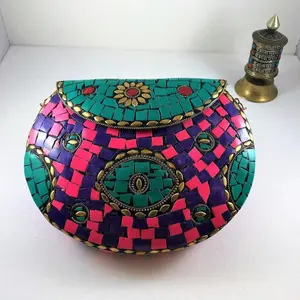Mosaik-Design stilvolle Kupplung-Handtasche Damen-Abendklappe-Handtasche für Mädchen und Damen zu einem günstigen Preis von LUXURY CRAFTS