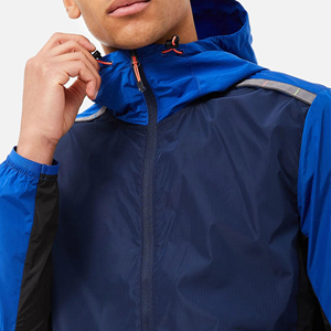 High Quality Print Windbreaker Jacket Shell <b>White</b> Blue Solid Men's Autumn Quick Dry Street Wear Custom <b>Tracksuit</b> - Product Image 3