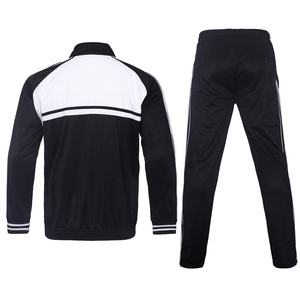 Chándal de 2 piezas unisex con logotipo personalizado, chándal liso de color sólido con logotipo bordado personalizado para hombres, ropa deportiva de invierno - Product Image 2