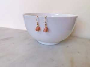 Boucles d'oreilles en pierre de soleil naturelle, argent sterling 925, pierre de soleil rouge feu, boucles d'oreilles de luxe, bijoux faits à la main, cadeau pour elle - Product Image 4