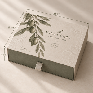 Boîte d'emballage coulissante personnalisée MIRRA pour soins des mains - Product Image 5