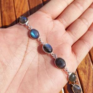 Pulsera de Piedra Natural de Latón Estilo Boho para Hombre y Mujer, para Meditación, Sanación y Regalo, Disponible para Exportación - Product Image 3